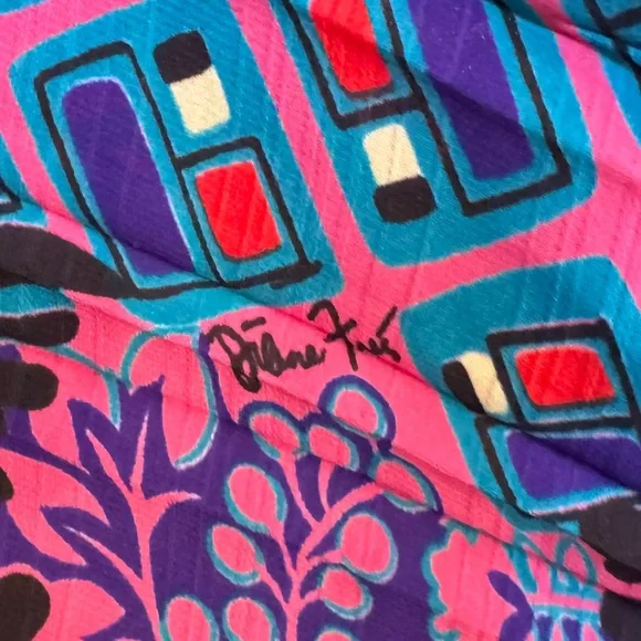 Vintage Diane Freis Signature Print Skirt & Silk Jacket Bundle - Picture 8 of 13